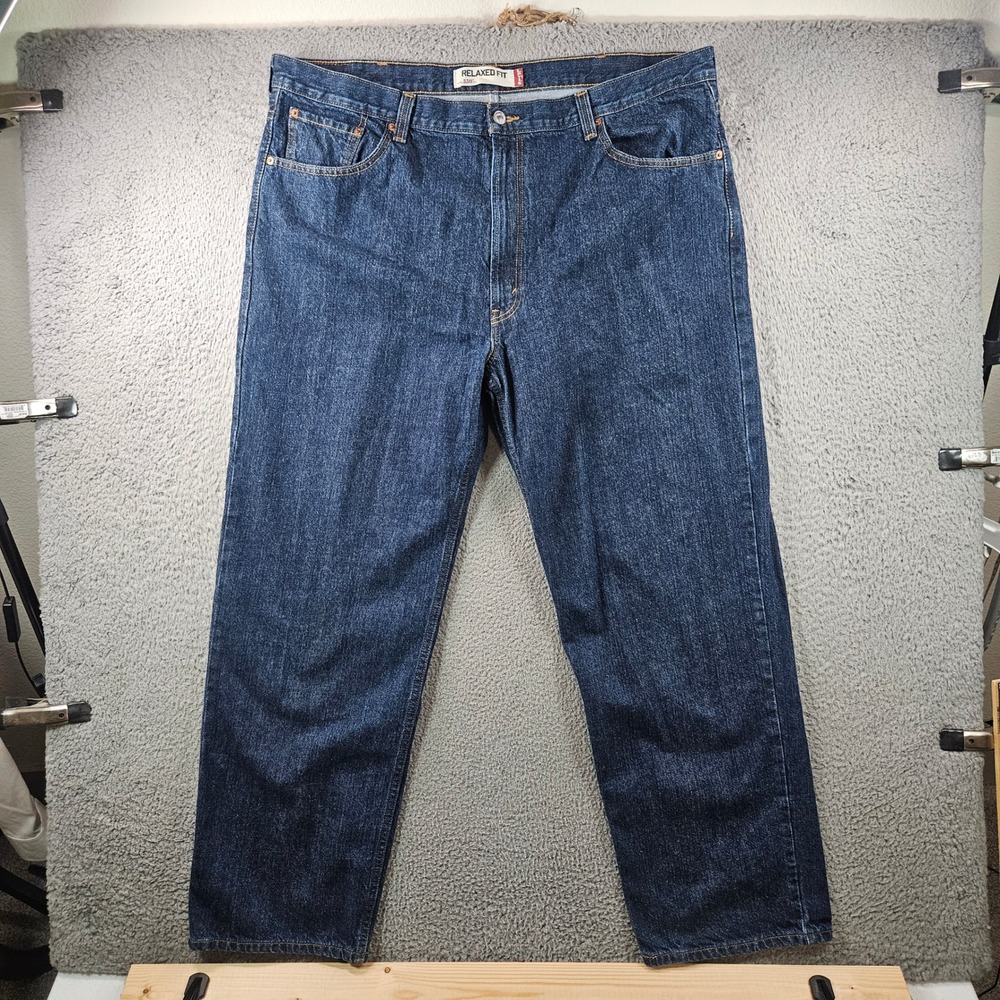 Levi Strauss 550 Mens Relaxed Fit Jeans Dark Wash‎ W44 L32